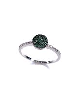Anello Stocco Gioielli Donna in Oro bianco Zircone ANS9 - ANS9